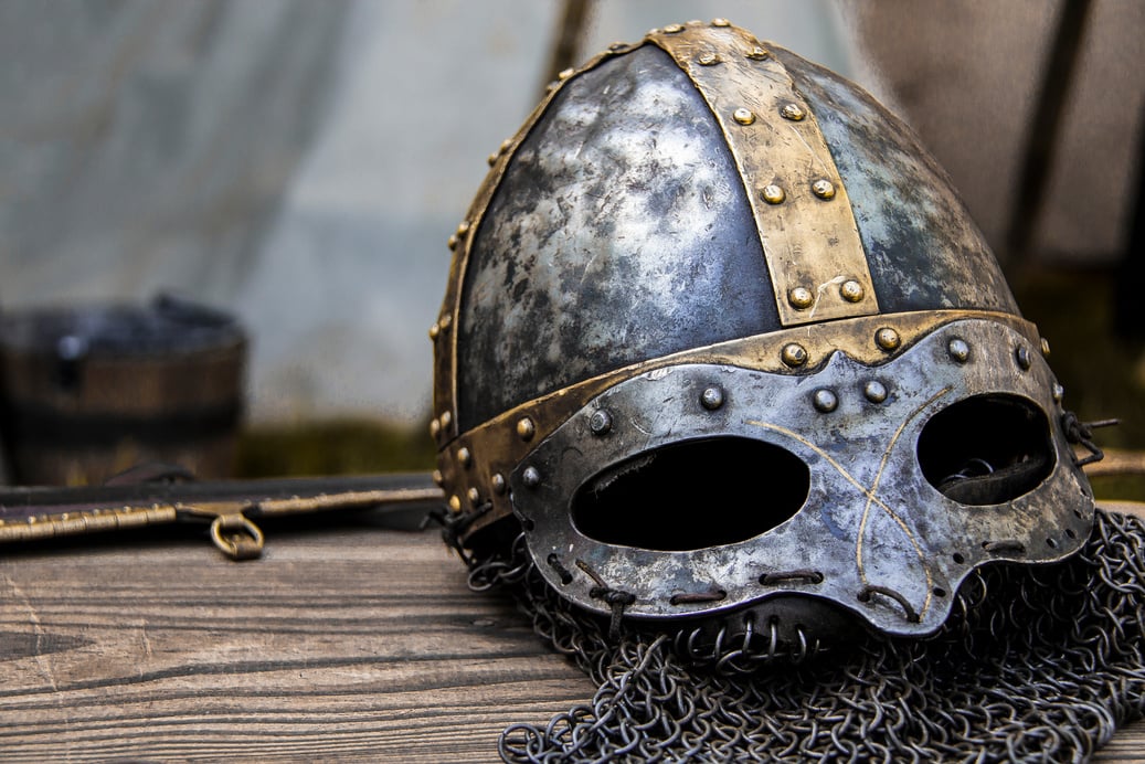 Ritterhelm Aus Dem Mittelalter